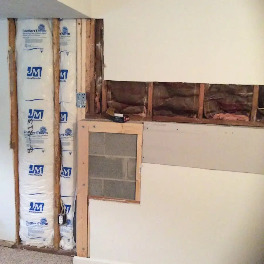 Wall insulation replacement during Contents Cleaning & Restoration in Belle Chasse